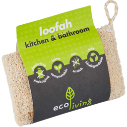 ecoLiving Luffa para Baño y Cocina - 1 pieza