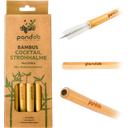 pandoo Cocktail-Strohhalme Bambus Mehrweg 14 cm - 12 Stk
