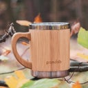 pandoo Taza de Bambú y Acero Inoxidable - 1 pieza
