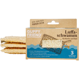 GUPPYFRIEND Éponges Luffa - Lot de 3 - 3 pièces