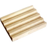 Cose della Natura Portasapone con Scanalature in Legno