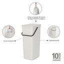 brabantia Poubelle de Tri Sort & Go 40 L - Light Grey