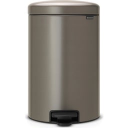 Newicon 20 L Pedal Bin with a Plastic Liner - Platinum